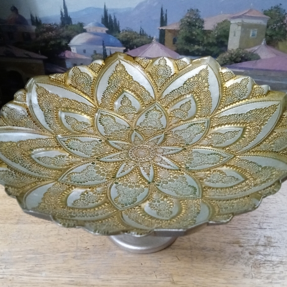 🌇Silver Overlay Footed Compote Dish European Style,Like🆕Vintage.🏆🎻 - Picture 16 of 16